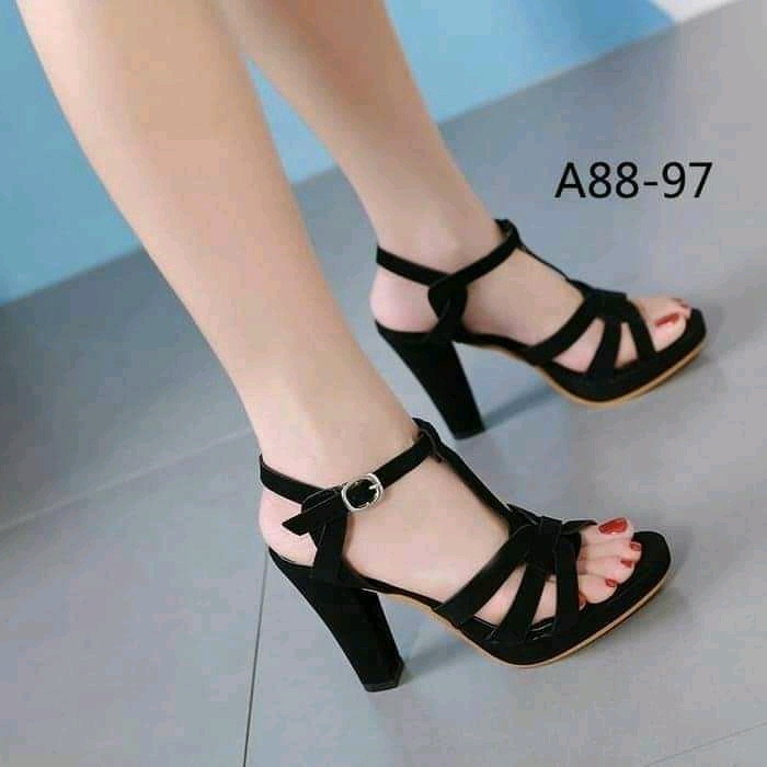 Jual Sandal Heels Wanita Keyra Terbaru Shopee Indonesia