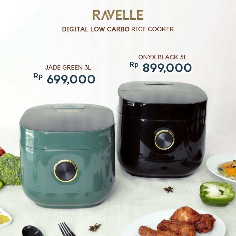 Jual DIGITAL LOW CARBO RICE COOKER BY RAVELLE/RICE COOKER LOW CARBO