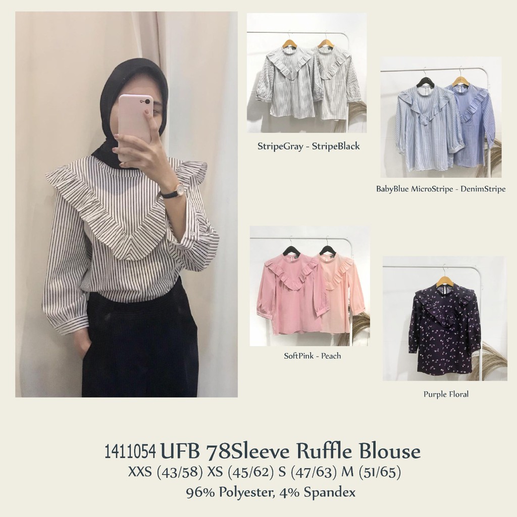 Jual Unpeu Femme Rampel Blouse | Shopee Indonesia