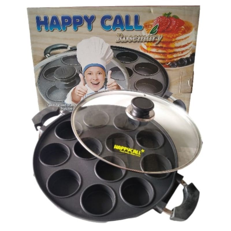 Jual HAPPY CALL Cake pan 12 LUBANG TEFLON Cetakan kue LUMPUR SORGA ...