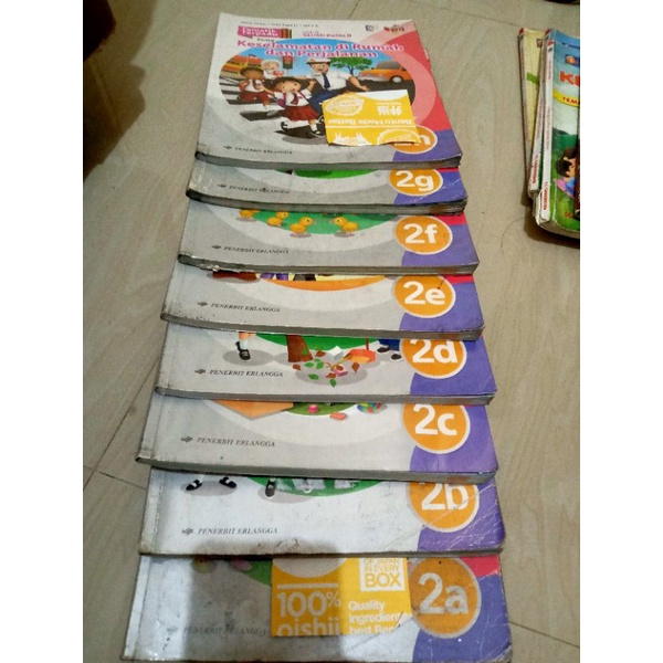 Jual Buku (bekas) Tematik Terpadu SD MI kelas 2 buku tema 2a 2b 2c 2d ...