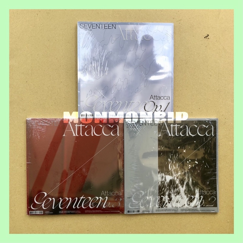 Jual [READY STOCK] ALBUM SEVENTEEN ATTACCA SEALED OP1 OP2 OP3 UNSEALED ...