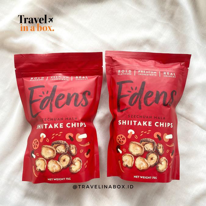 Jual Edens MALA Shitake Chips Cemilan Diet (Snack Impor) Shopee Indonesia