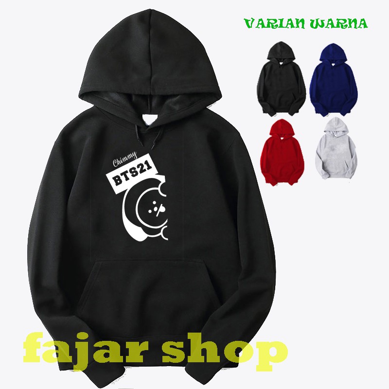 Jual JAKET SWEATER HOODIE BTS21 CHIMMY Shopee Indonesia