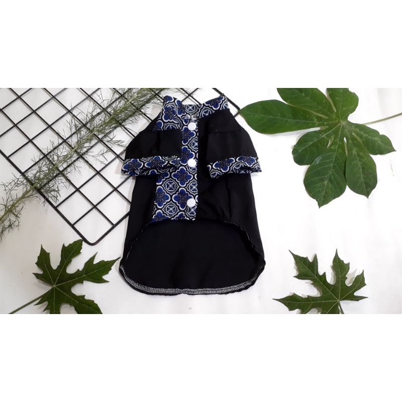 Jual Baju koko kucing 2022 hitam motif biru terlucu | Shopee Indonesia