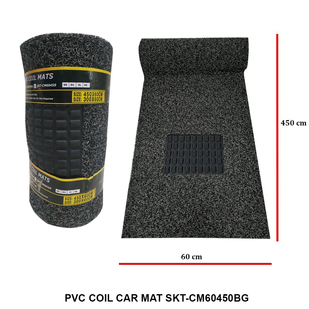 Jual Skeleton Karpet Mobil PVC COIL, 60cm x 450cm 3 BARIS SKELETON ...