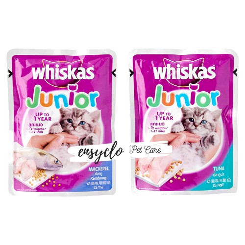 Jual Whiskas Junior Sachet 85 gr (12pcs) Shopee Indonesia