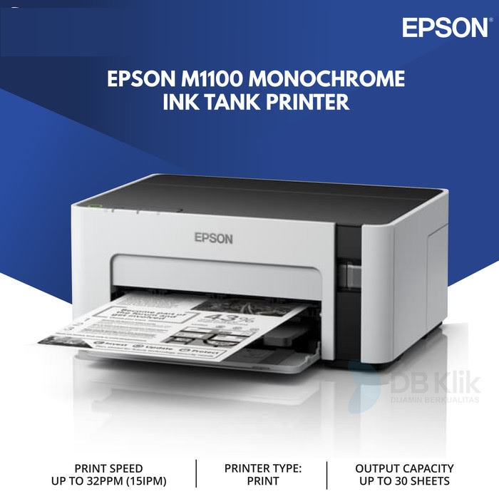 Jual Printer Epson Ecotank Monochrome M1100 Shopee Indonesia 6322