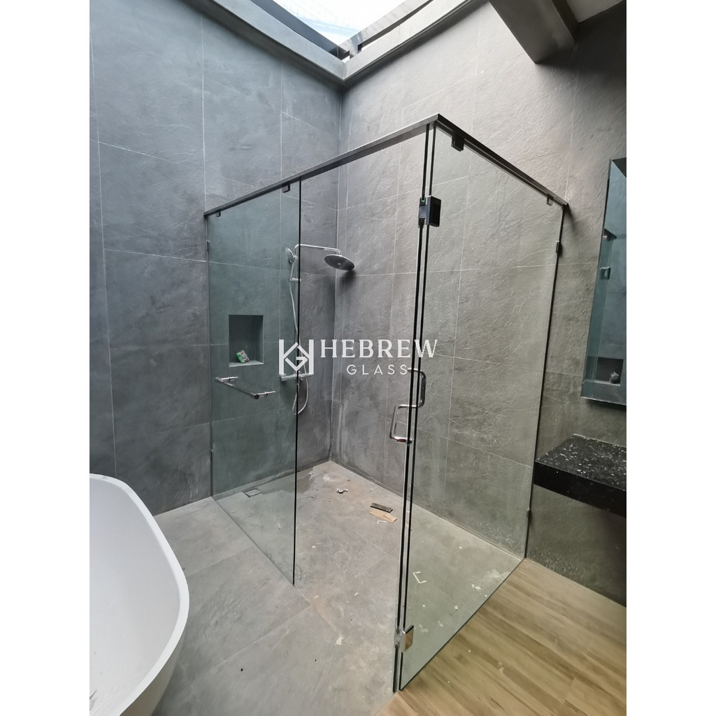 Jual GLASS SHOWER BOX Pintu Sekat Kaca Kamar Mandi Tempered Laminated