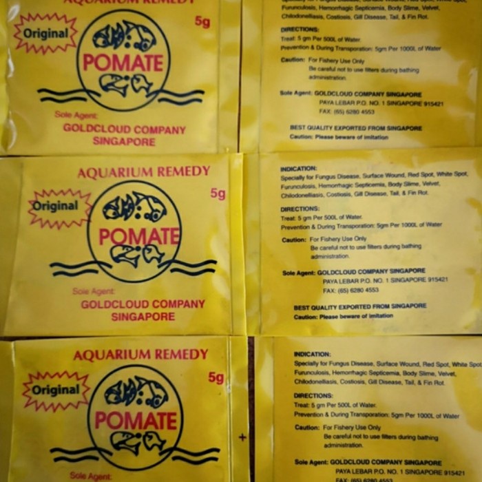 Jual Pomate Obat ikan hias original by Heto ori singapore - obat jamur ...
