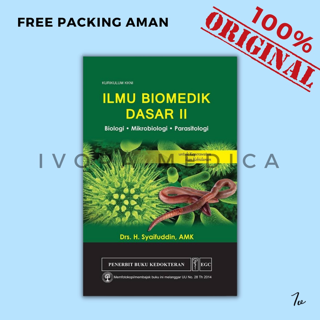 Jual EGC Ilmu Biomedik Dasar II Biologi Mikrobiologi Parasitologi ...