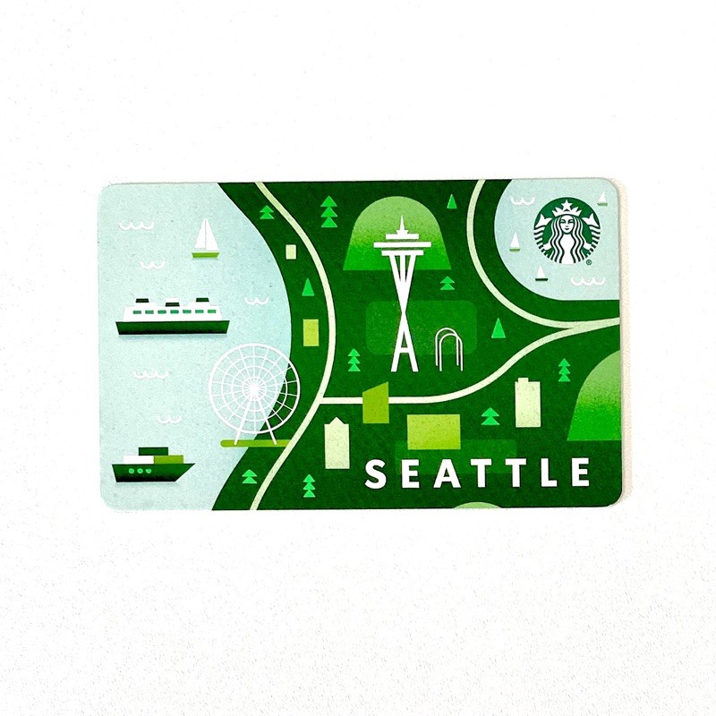 Jual Seattle Icons Starbucks Card Kartu US Recycled Paper City State ...