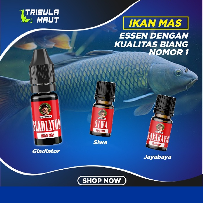 ESSEN TRISULA MAUT UMPAN PANCING IKAN MAS,NILA,LELE,BAWAL,PATIN LOMBA  MEMANCING HARIAN, GALATAMA GALAPUNG by CEPY YANWAR