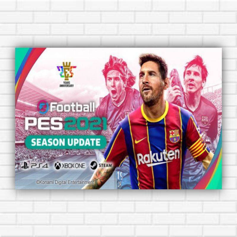 Jual Poster dinding Football PES 2021/A3+/Tanpa bingkai. | Shopee Indonesia