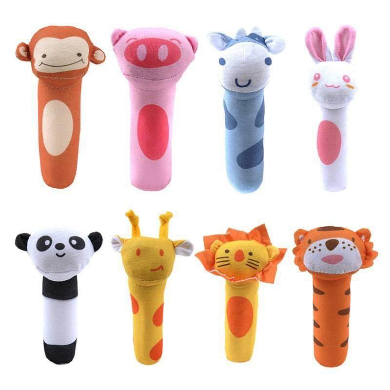 Jual Mainan Bayi Boneka Rattle Stick/Animal Rattle Baby Toys Bisa Bunyi ...