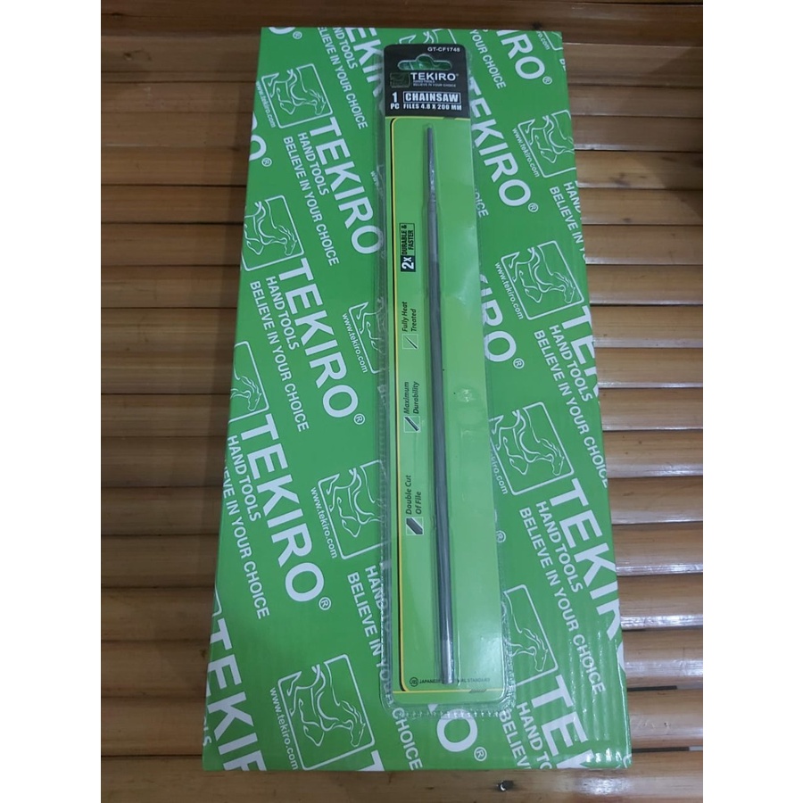 Jual Kikir Chainsaw 4,8 x 200 mm TEKIRO / Kikir Bulat 4,8 x 200 mm ...