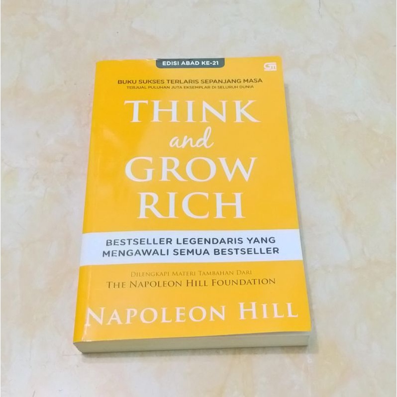 Jual Buku Think An Grow Rich Napoleon Hill Shopee Indonesia