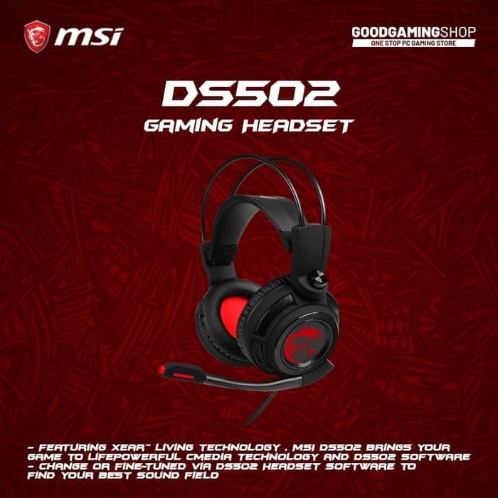 Jual MSi DS502 Gaming Headset Shopee Indonesia