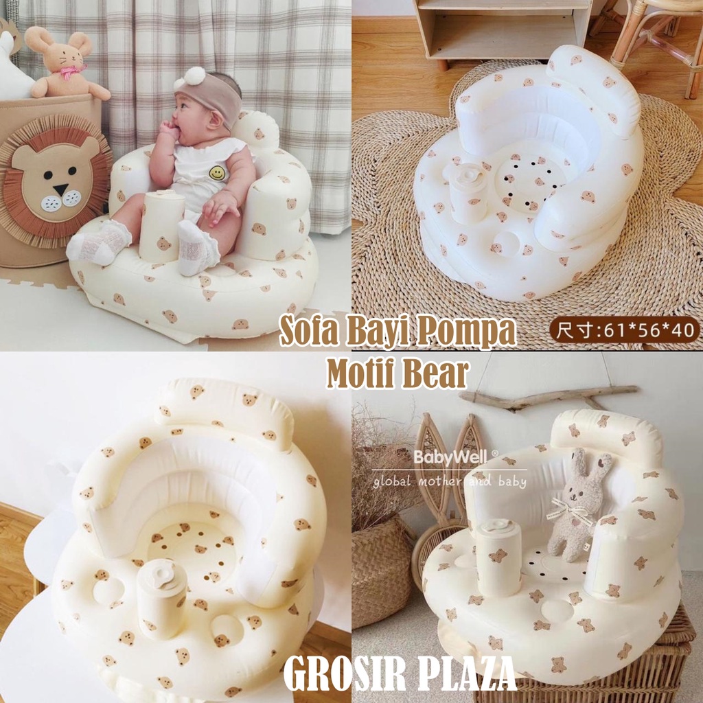 Jual Tempat duduk sofa tiup anak baby chair/kursi bayi pompa M16