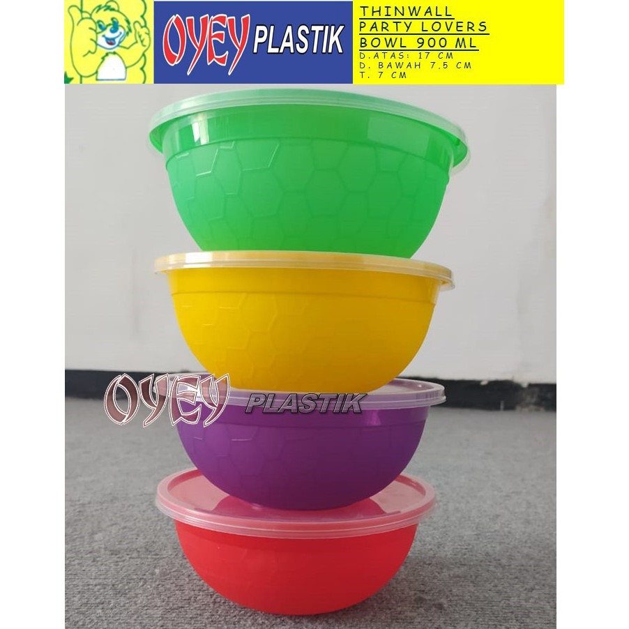 Jual Thin Wall Bowl Mangkok Makan 900 Ml Warna Shopee Indonesia