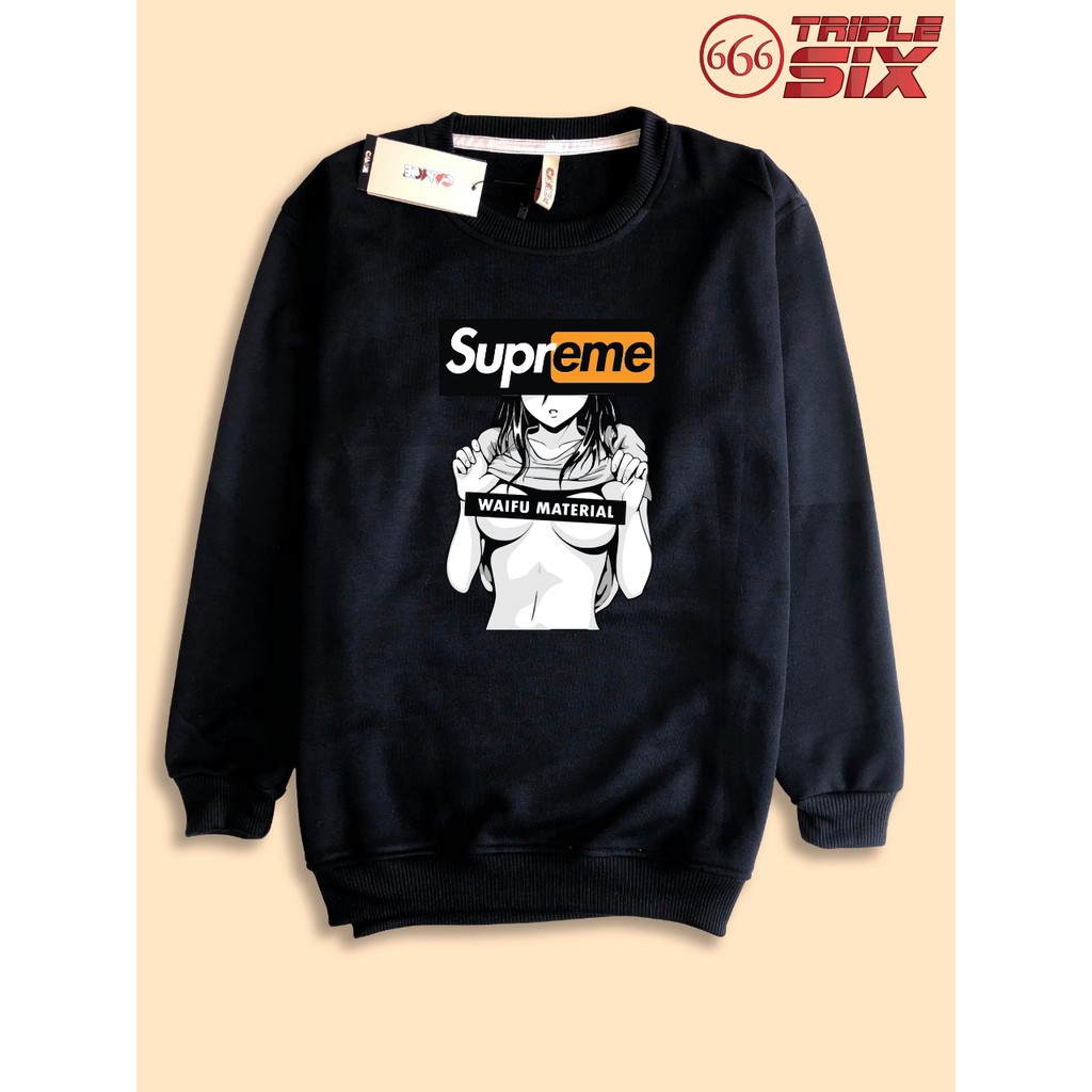 Supreme waifu best sale material hoodie