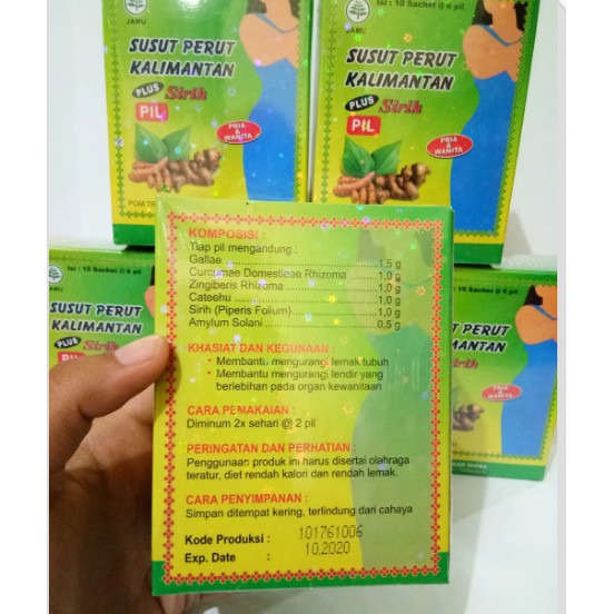 Jual Jamu Pil Pelangsing Susut Perut Kalimantan Plus Sirih Akar Rimba ...