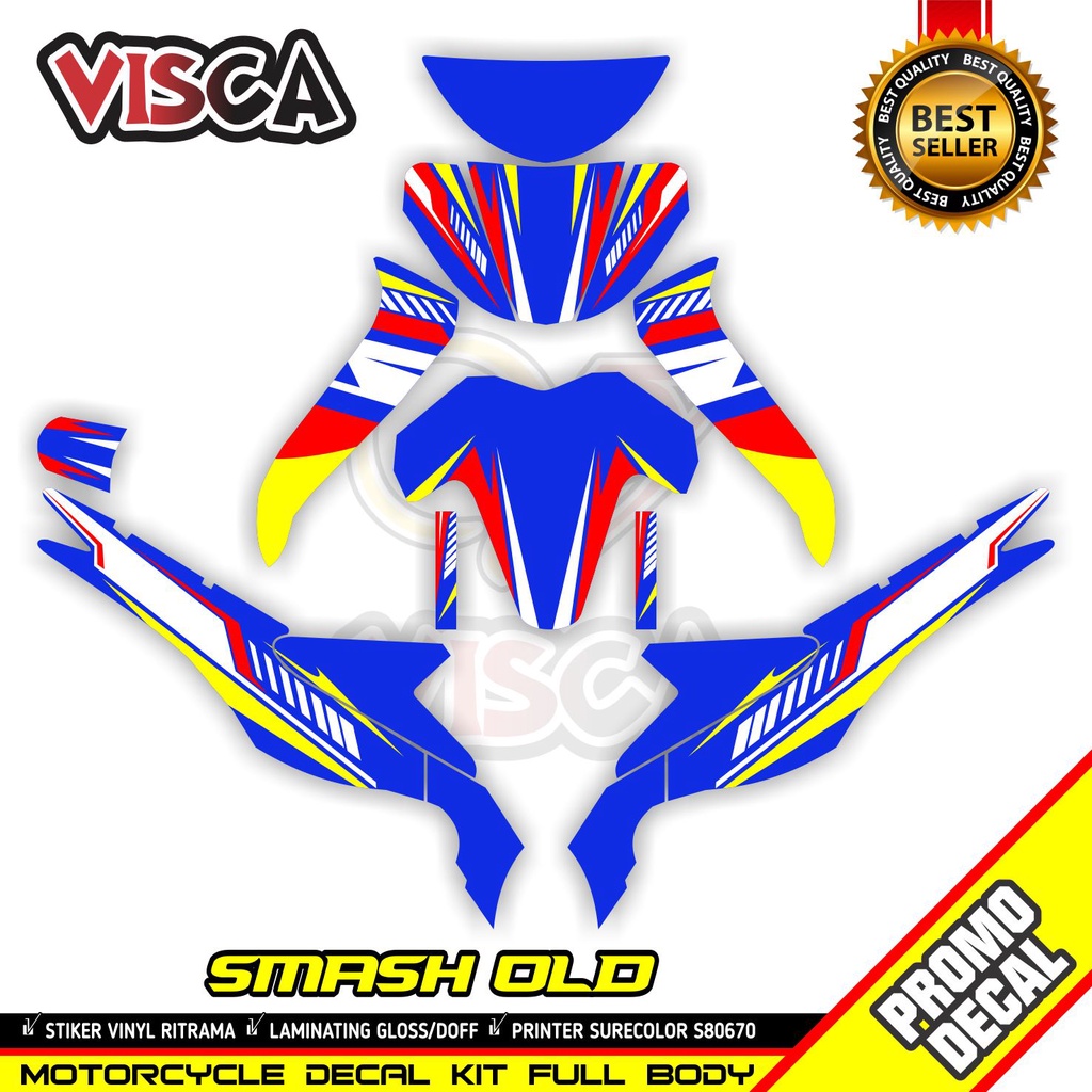 Jual Decal Smash 110 Lama Full Body Stiker Smash 110 Lama Full Body ...