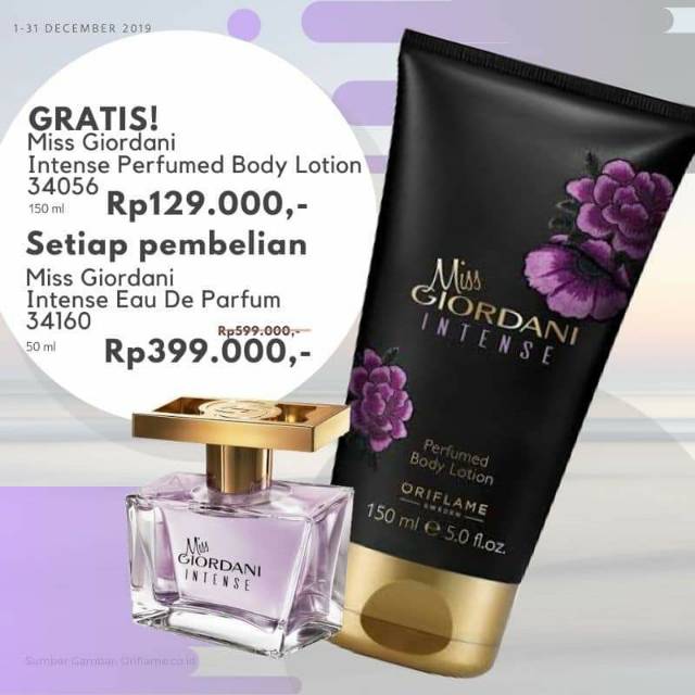 Miss giordani intense perfumed best sale body lotion