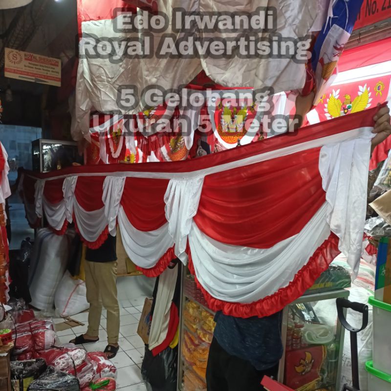 Jual Bendera Vitrase Merah Putih Bendera Background Merah Putih Vitrase ...