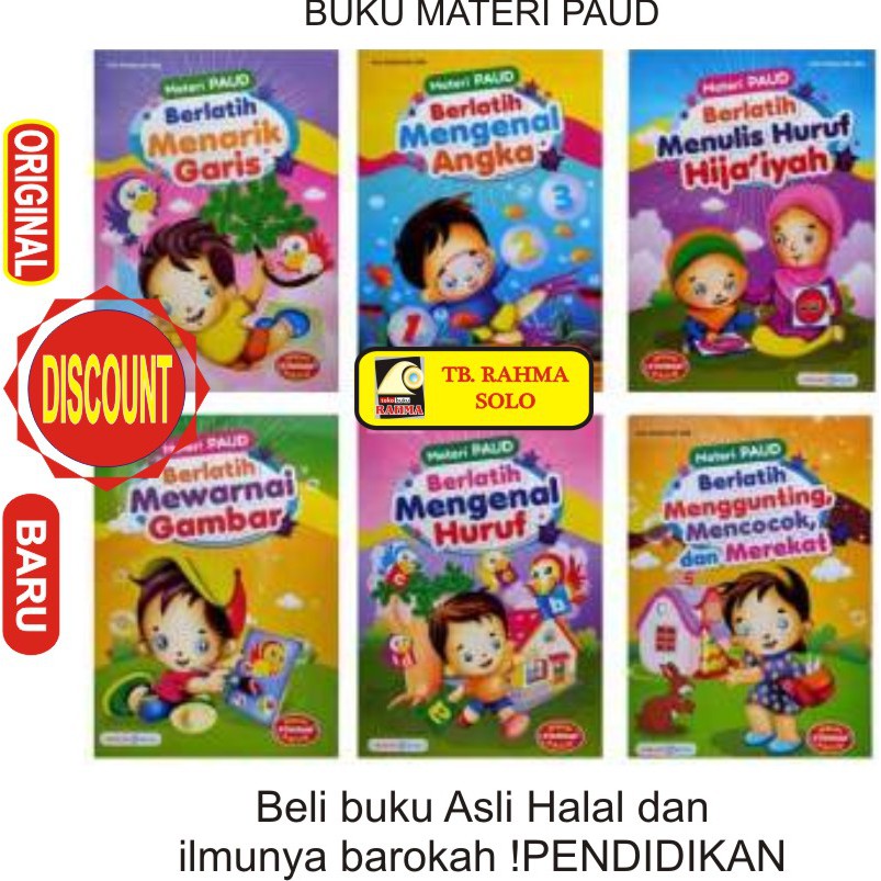 Jual Buku Materi PAUD Lengkap 1 Set 6 Buku - Sesuai Standar Pendidikan ...