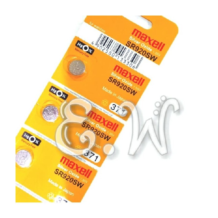 Jual Baterai Kancing Silver Oxide Battery Maxell SR920SW SR 920 SW ...