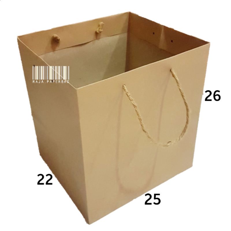 Jual Paper bag kotak nasi 22x22 box kardus P25 L22 T26 box nasi 22x22 ...