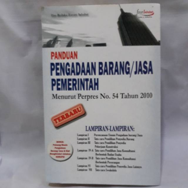 Jual Buku 100% original PANDUAN PENGADAAN BARANG / JASA PEMERINTAH ...