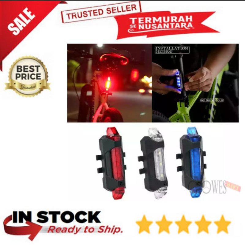 Jual Lampu Belakang Sepeda Led Shopee Indonesia