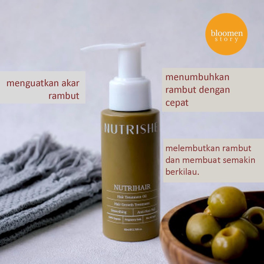 Jual NUTRIHAIR Nutrishe Hair Treatment Oil Organik 80ml Shopee Indonesia
