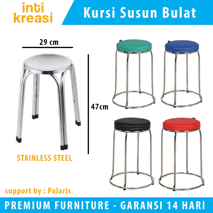 Jual Kursi Bakso Besi Kursi Baso Oreo Stainless Stell Kursi Cafe Tunggu