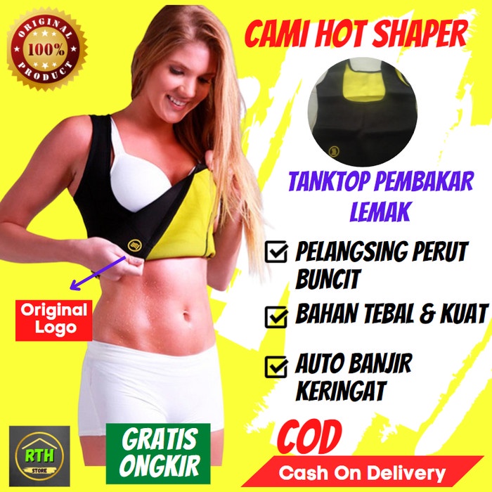 Jual Korset Pelangsing Cami Hot Shaper Slimming Vest Pembakar