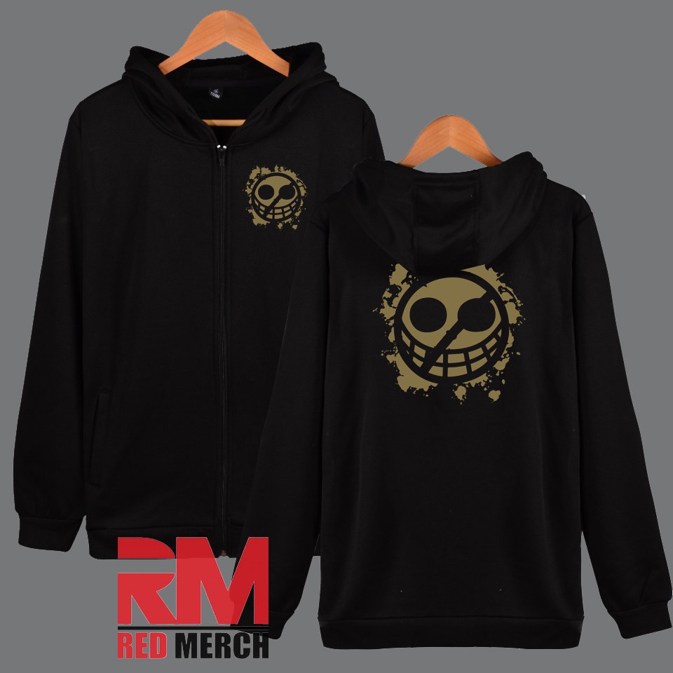 Jual jaket hoodie zipper doflamingo one piece sweater one piece