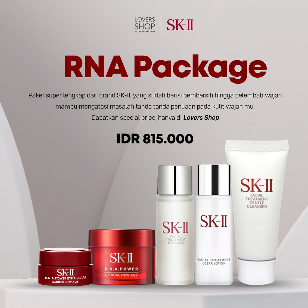 Jual Skii Sk Sk Ii Sk Ii Rna Trial Pakage Fte Cl Rna Cream Rna Eye Cream Gc Shopee