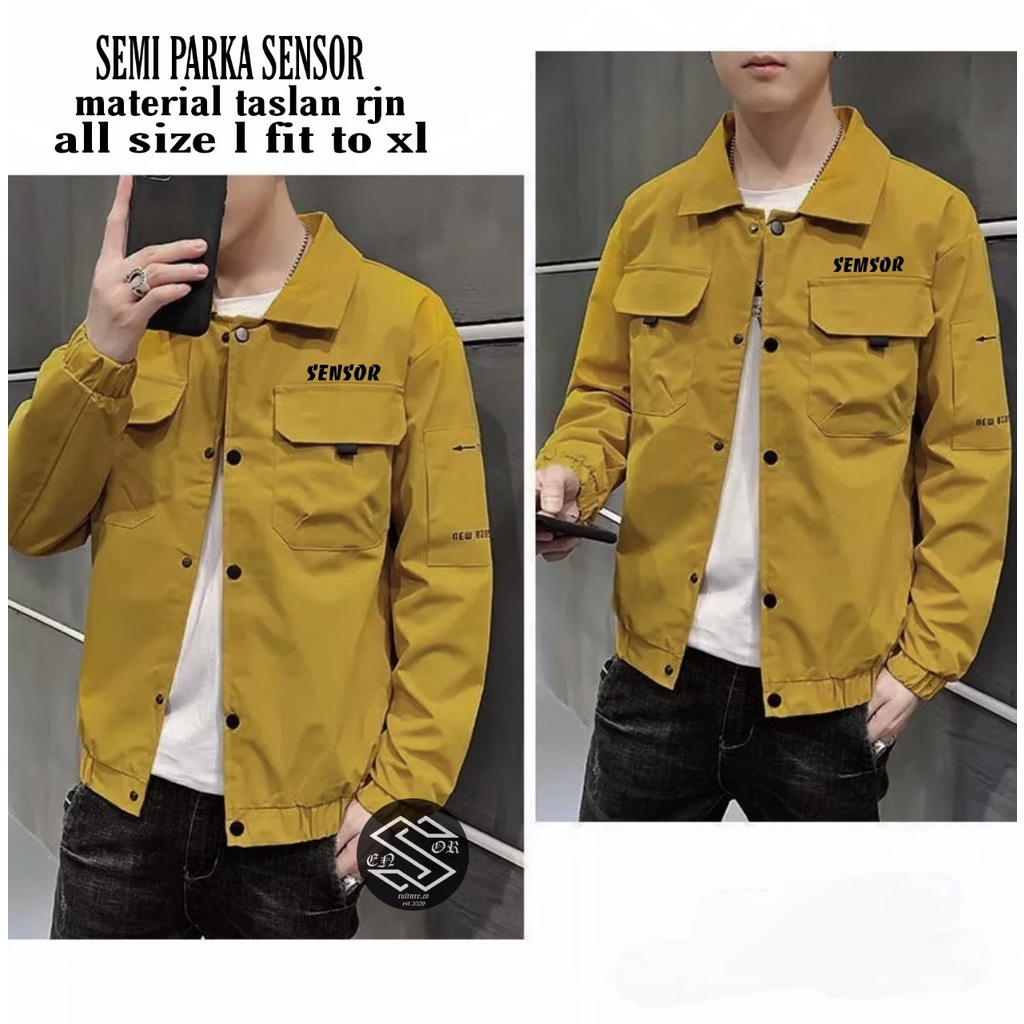 Jual Jaket Semi Parka Pria 