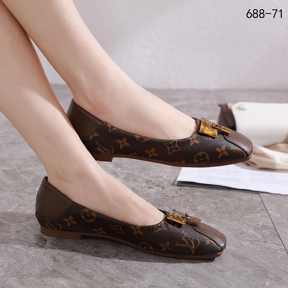 Jual SEPATU FLAT LV D8331 SEPATU WANITA SEPATU CEWEK SEPATU IMPOR