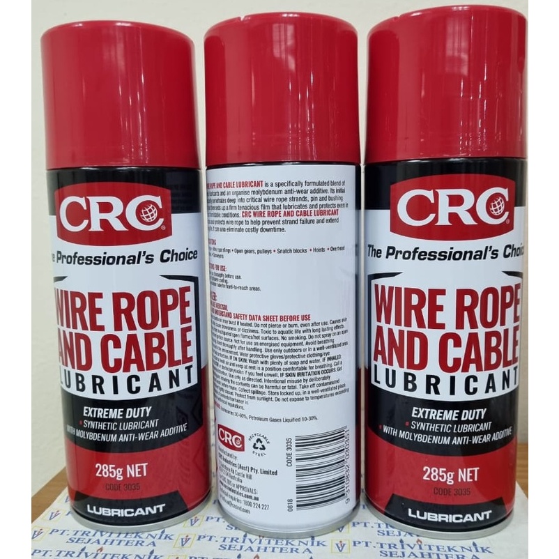 Jual crc wire rope and cable lubricant 3035,pelumas kabel kawat sealing ...