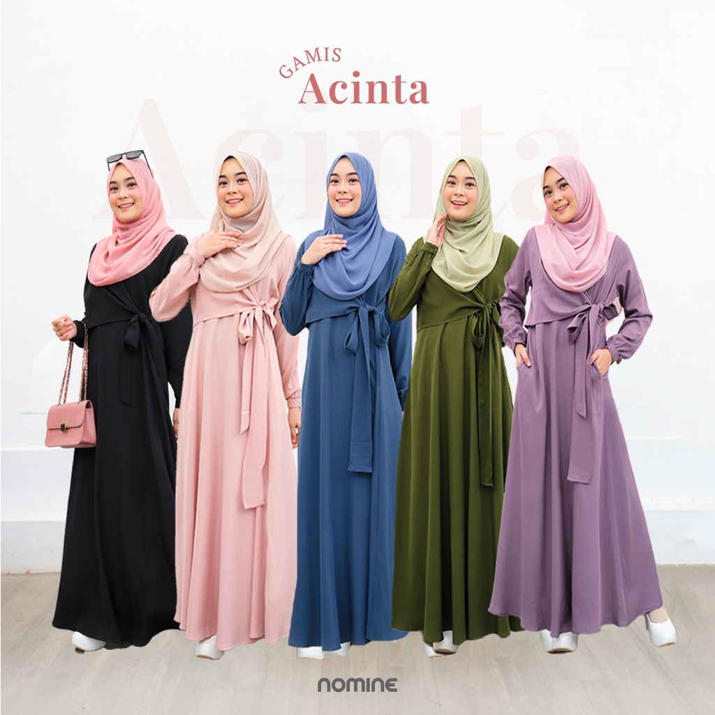 Jual Model Gamis Polos Terbaru 2022/Baju Gamis Tahun 2022/Gamis ...