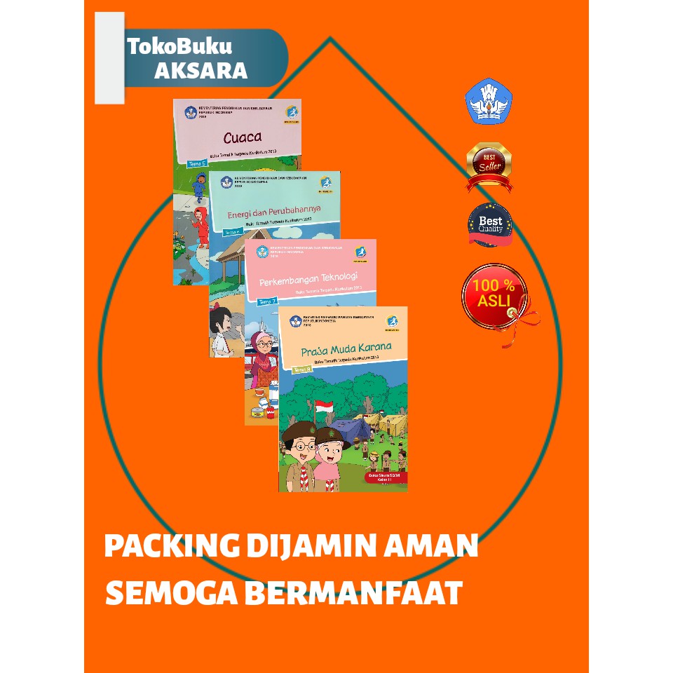 Jual Paket Buku tematik SIswa Kelas 3 Tema 5-8 | Shopee Indonesia