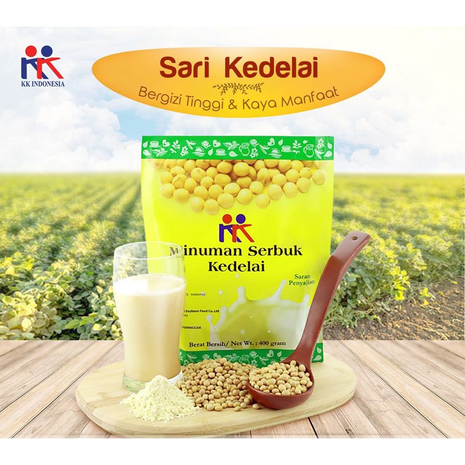 Jual Kk Minuman Serbuk Susu Kacang Kedelai Soya Bean Net 400 Gr