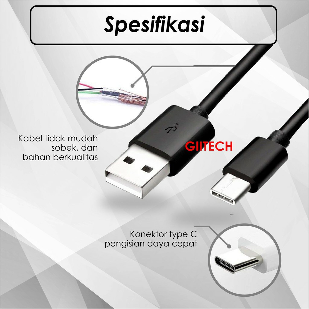 Jual KABEL CHARGER HP HANDPHONE - LIGHTNING MICRO USB TYPE C ORIGINAL ...