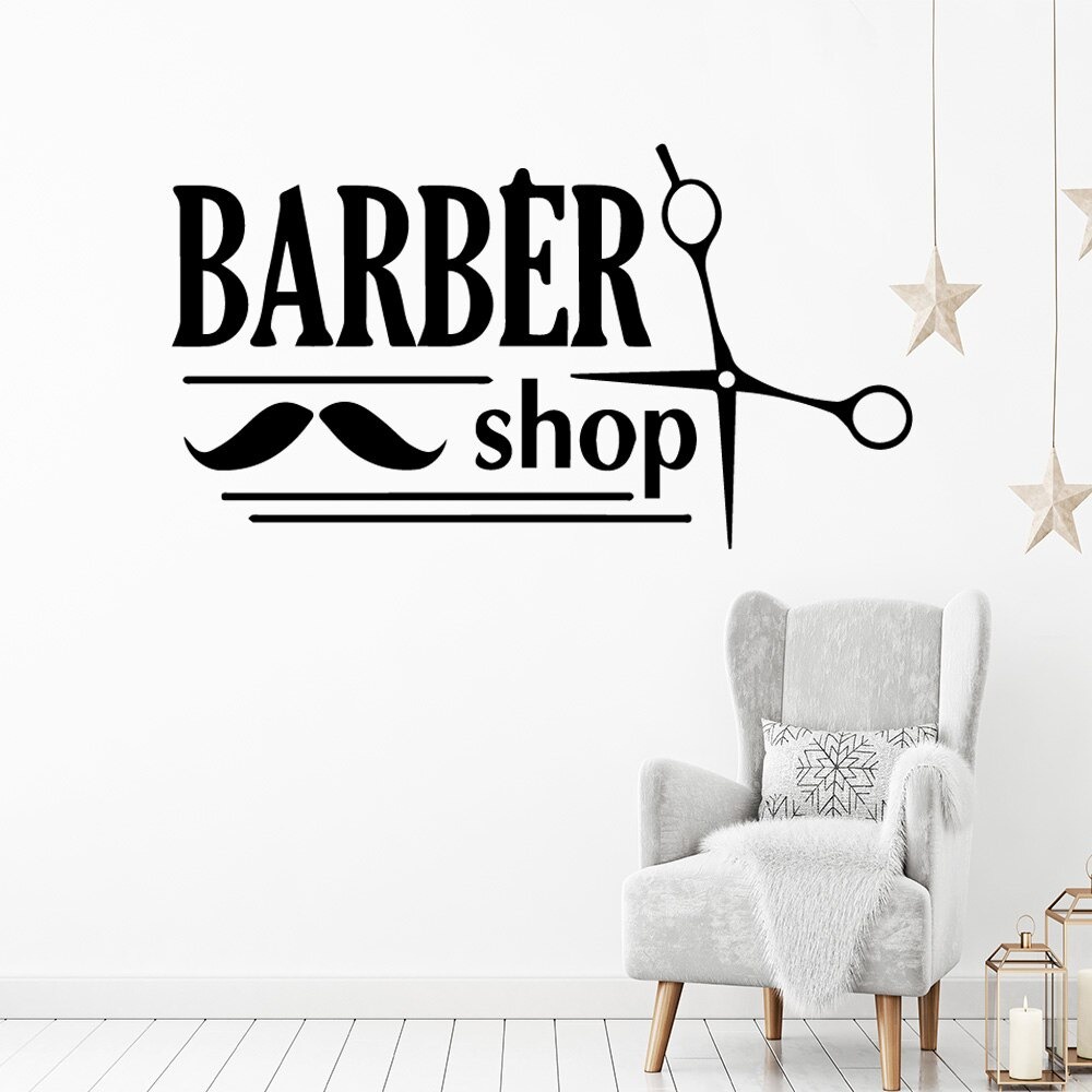 Jual Bagocolection Wall Cutting Sticker Stiker Dinding Barber Shop ...