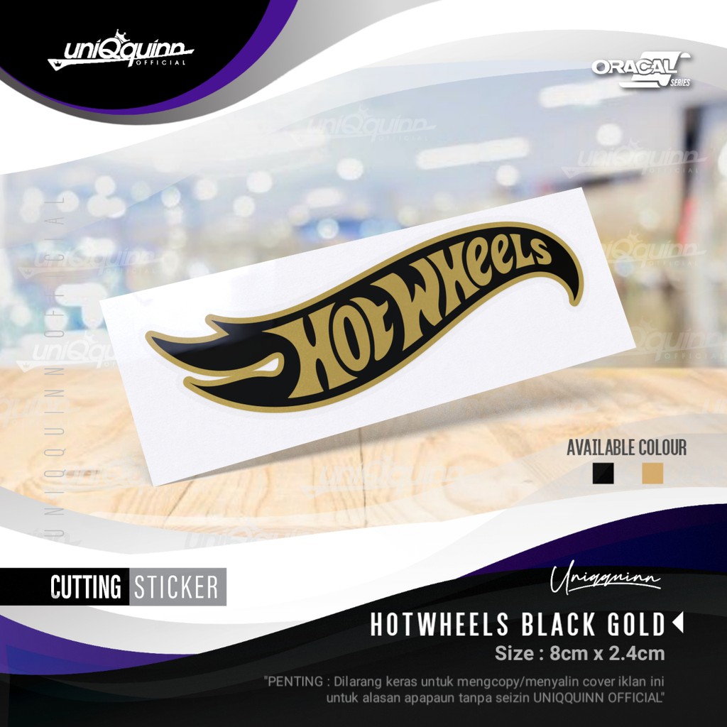 Jual UQ Cutting Sticker Hotwheels | Stiker Hot Wheels Gold | Stiker ...