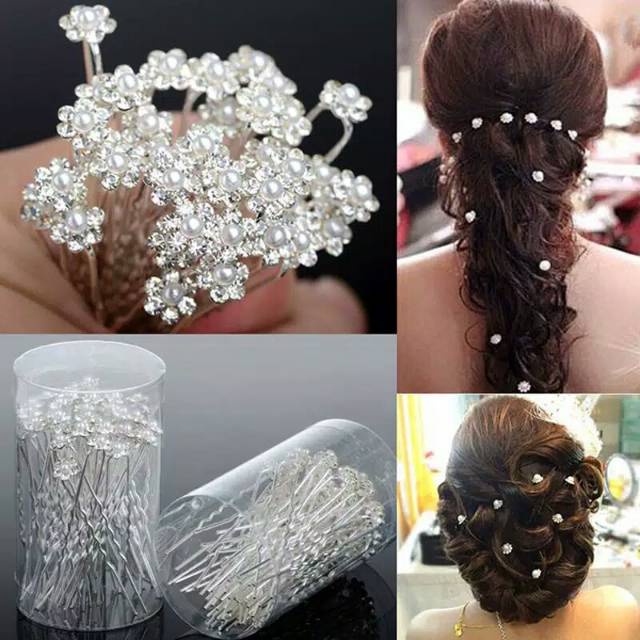 Jual Mini Hairpin - Aksesoris Rambut Modern - Tusuk Konde Motif Permata ...