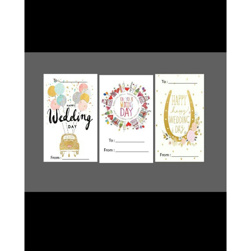 Jual Kartu Ucapan Happy Wedding Pcs Shopee Indonesia